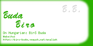 buda biro business card